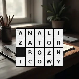 Hasło krzyżówkowe analogowo - analizator różnicowy – rozwiązanie, synonimy, podpowiedzi i definicje krzyżówkowe